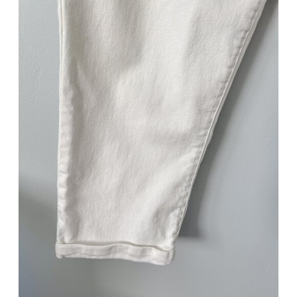Levi's White Denim Capris - Size 32 - Picture 8 of 9